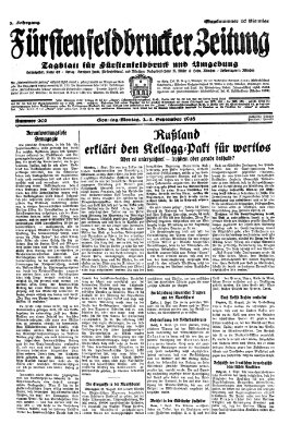 Fürstenfeldbrucker Zeitung Montag 3. September 1928