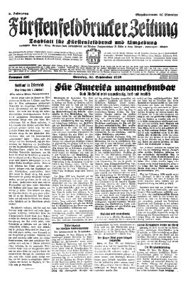 Fürstenfeldbrucker Zeitung Sonntag 30. September 1928