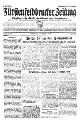 Fürstenfeldbrucker Zeitung Donnerstag 25. Oktober 1928