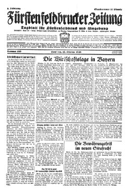 Fürstenfeldbrucker Zeitung Samstag 27. Oktober 1928