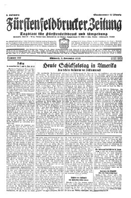 Fürstenfeldbrucker Zeitung Mittwoch 7. November 1928