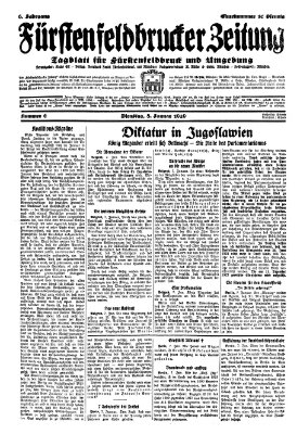 Fürstenfeldbrucker Zeitung Dienstag 8. Januar 1929