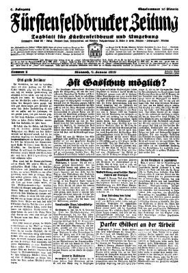 Fürstenfeldbrucker Zeitung Mittwoch 9. Januar 1929