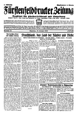 Fürstenfeldbrucker Zeitung Samstag 19. Januar 1929