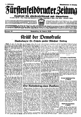 Fürstenfeldbrucker Zeitung Donnerstag 24. Januar 1929