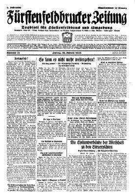 Fürstenfeldbrucker Zeitung Freitag 25. Januar 1929