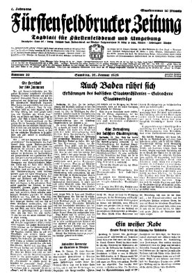 Fürstenfeldbrucker Zeitung Samstag 26. Januar 1929