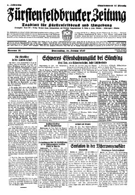 Fürstenfeldbrucker Zeitung Donnerstag 31. Januar 1929