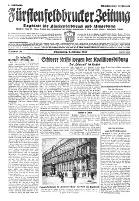 Fürstenfeldbrucker Zeitung Donnerstag 7. Februar 1929