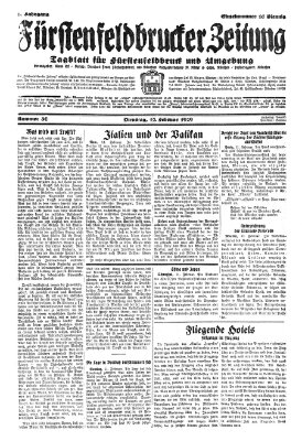 Fürstenfeldbrucker Zeitung Dienstag 12. Februar 1929