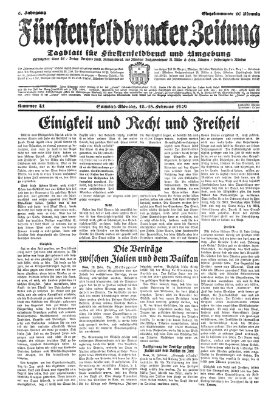 Fürstenfeldbrucker Zeitung Montag 18. Februar 1929