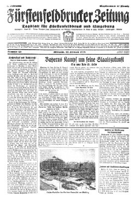 Fürstenfeldbrucker Zeitung Mittwoch 20. Februar 1929