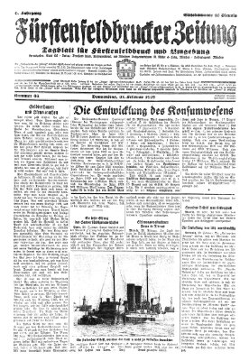 Fürstenfeldbrucker Zeitung Donnerstag 21. Februar 1929