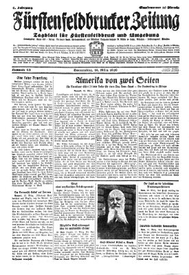 Fürstenfeldbrucker Zeitung Donnerstag 14. März 1929