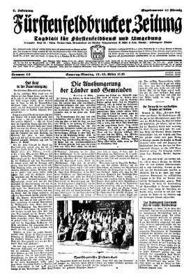 Fürstenfeldbrucker Zeitung Sonntag 17. März 1929