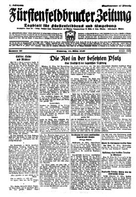 Fürstenfeldbrucker Zeitung Sonntag 31. März 1929