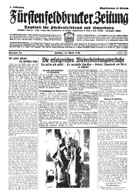 Fürstenfeldbrucker Zeitung Freitag 12. April 1929