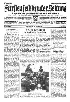 Fürstenfeldbrucker Zeitung Donnerstag 18. April 1929