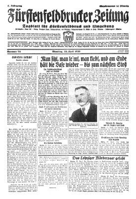 Fürstenfeldbrucker Zeitung Dienstag 23. April 1929