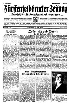 Fürstenfeldbrucker Zeitung Donnerstag 2. Mai 1929