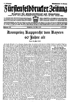 Fürstenfeldbrucker Zeitung Samstag 18. Mai 1929