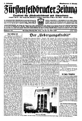 Fürstenfeldbrucker Zeitung Sonntag 19. Mai 1929