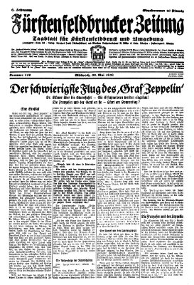 Fürstenfeldbrucker Zeitung Mittwoch 22. Mai 1929