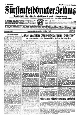 Fürstenfeldbrucker Zeitung Montag 27. Mai 1929