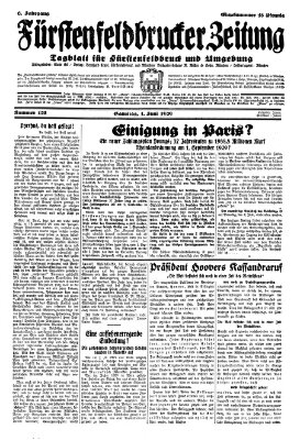 Fürstenfeldbrucker Zeitung Samstag 1. Juni 1929