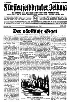 Fürstenfeldbrucker Zeitung Donnerstag 13. Juni 1929