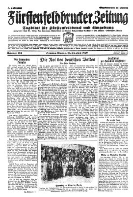 Fürstenfeldbrucker Zeitung Montag 24. Juni 1929