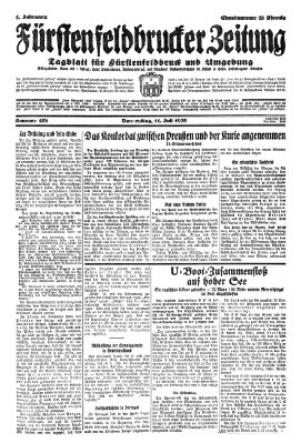 Fürstenfeldbrucker Zeitung Donnerstag 11. Juli 1929