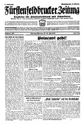 Fürstenfeldbrucker Zeitung Montag 29. Juli 1929