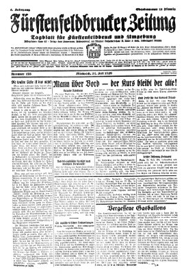 Fürstenfeldbrucker Zeitung Mittwoch 31. Juli 1929