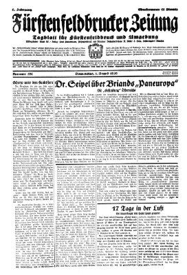 Fürstenfeldbrucker Zeitung Donnerstag 1. August 1929