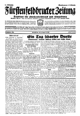 Fürstenfeldbrucker Zeitung Samstag 10. August 1929