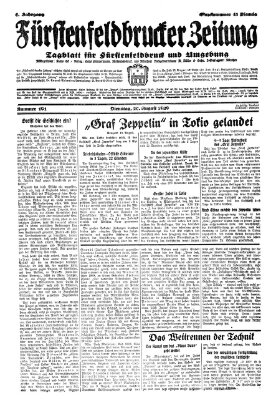 Fürstenfeldbrucker Zeitung Dienstag 20. August 1929