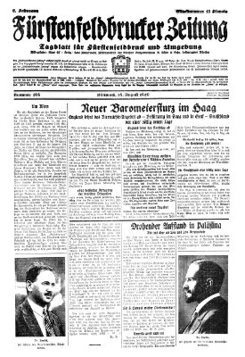 Fürstenfeldbrucker Zeitung Mittwoch 28. August 1929