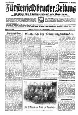 Fürstenfeldbrucker Zeitung Sonntag 1. September 1929