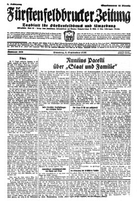 Fürstenfeldbrucker Zeitung Dienstag 3. September 1929