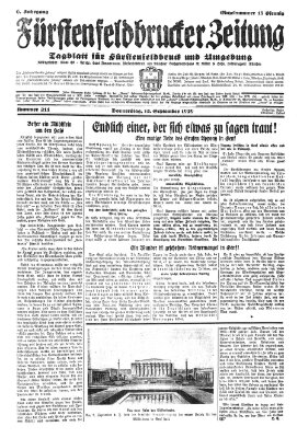 Fürstenfeldbrucker Zeitung Donnerstag 12. September 1929