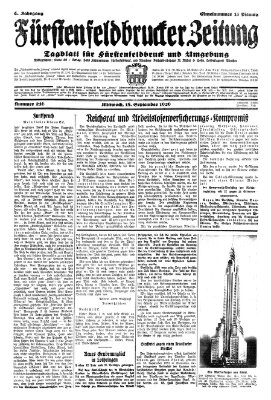 Fürstenfeldbrucker Zeitung Mittwoch 18. September 1929