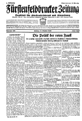 Fürstenfeldbrucker Zeitung Freitag 11. Oktober 1929