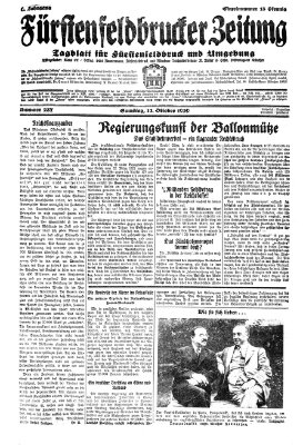 Fürstenfeldbrucker Zeitung Samstag 12. Oktober 1929