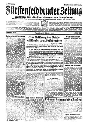 Fürstenfeldbrucker Zeitung Samstag 26. Oktober 1929