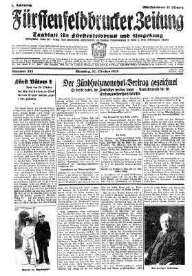 Fürstenfeldbrucker Zeitung Dienstag 29. Oktober 1929