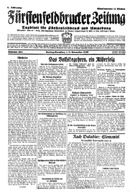 Fürstenfeldbrucker Zeitung Samstag 2. November 1929