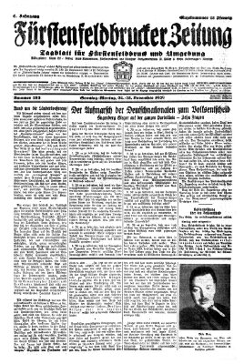 Fürstenfeldbrucker Zeitung Sonntag 24. November 1929