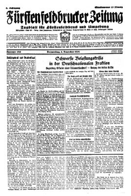 Fürstenfeldbrucker Zeitung Donnerstag 5. Dezember 1929