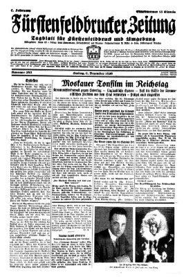 Fürstenfeldbrucker Zeitung Freitag 6. Dezember 1929